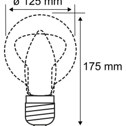 LED-filamenttilamppu Paulmann 1879 Edition Globe, G125, E27, 230lm, 4W, 1800K, himmennettävä, kulta