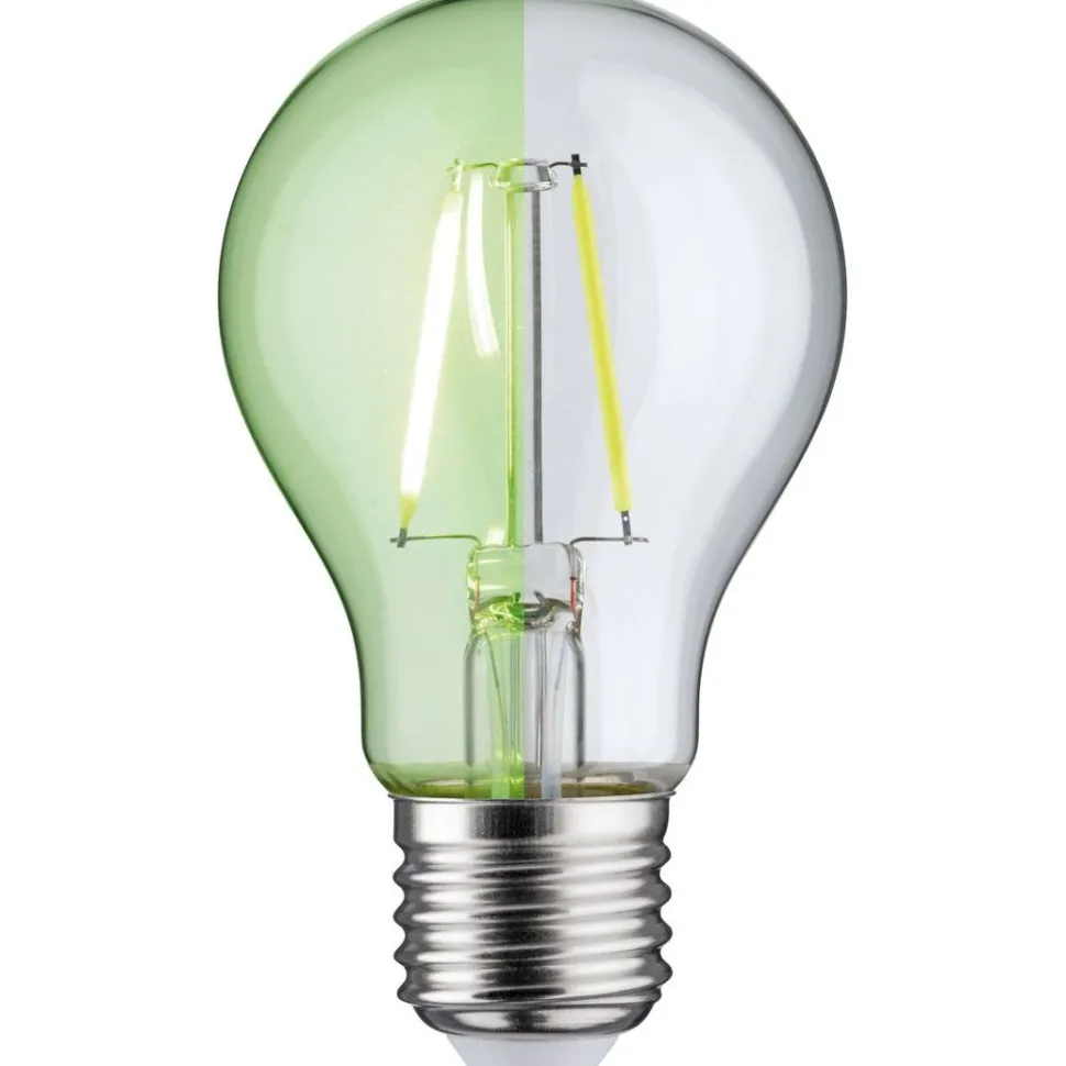 LED-filamenttilamppu Paulmann Pear, E27, 170lm, 1.1W, 4900K, vihreä