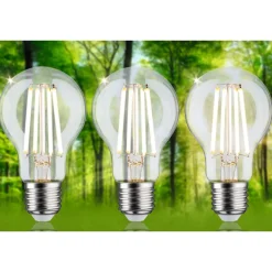 LED-filamenttilamppu Paulmann Eco-Line Pear, E27, 840lm, 4W, 3000K, kirkas, 3kpl