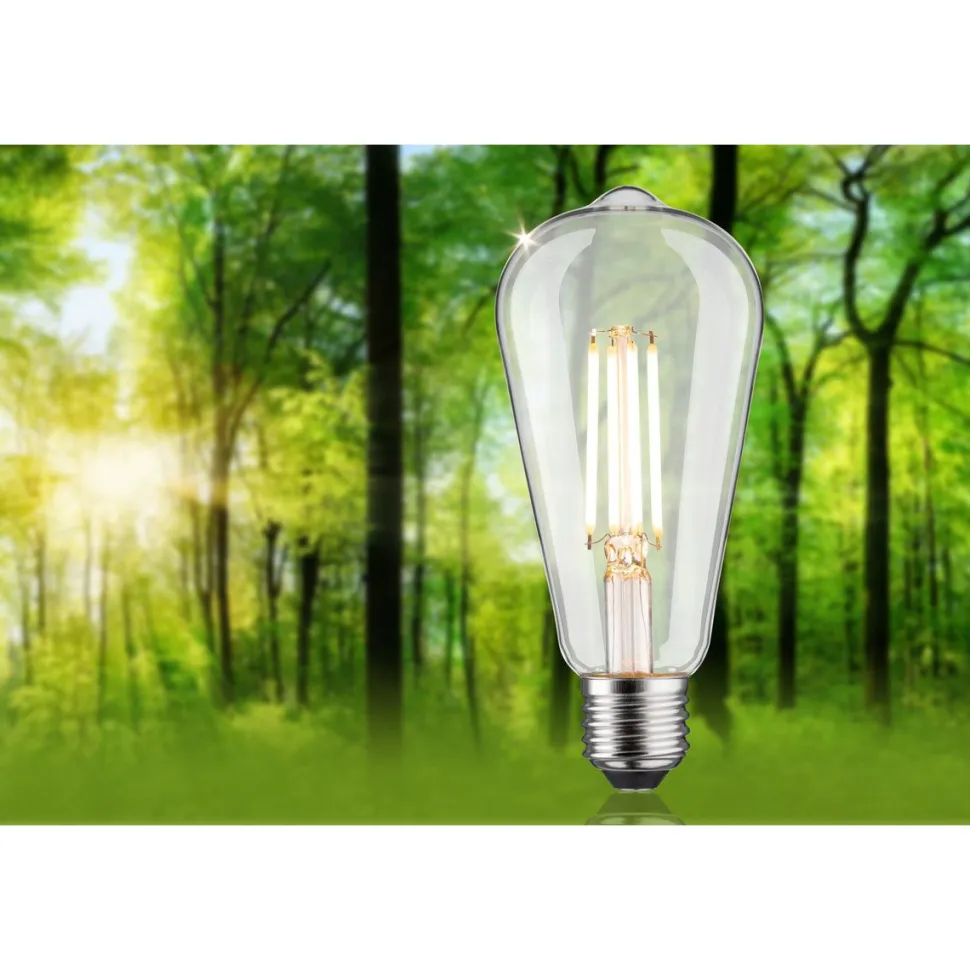 LED-filamenttilamppu Paulmann Eco-Line Corn, 230V, ST64, E27, 806lm, 4.3W, 3000K, himmennettävä, kirkas