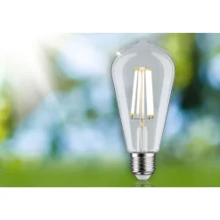 LED-filamenttilamppu Paulmann Eco-Line Corn, ST64, E27, 840lm, 4W, 3000K, kirkas