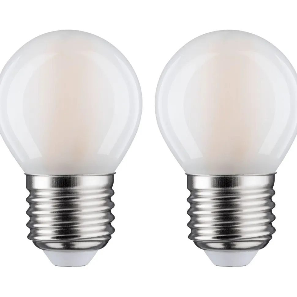 LED-filamenttilamppu Paulmann Drop, E27, 470lm, 5W, 2700K, matta, 2kpl