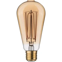 LED-filamenttilamppu Paulmann Rustic Shine Corn, I-muoto, 230V, 300lm, 4.2W, 1800K, himmennettä, kulta