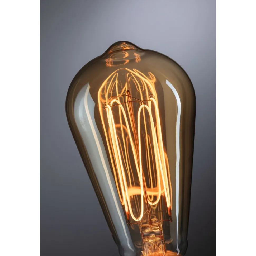 LED-filamenttilamppu Paulmann Rustic Shine Corn, I-muoto, 230V, 300lm, 4.2W, 1800K, himmennettä, kulta