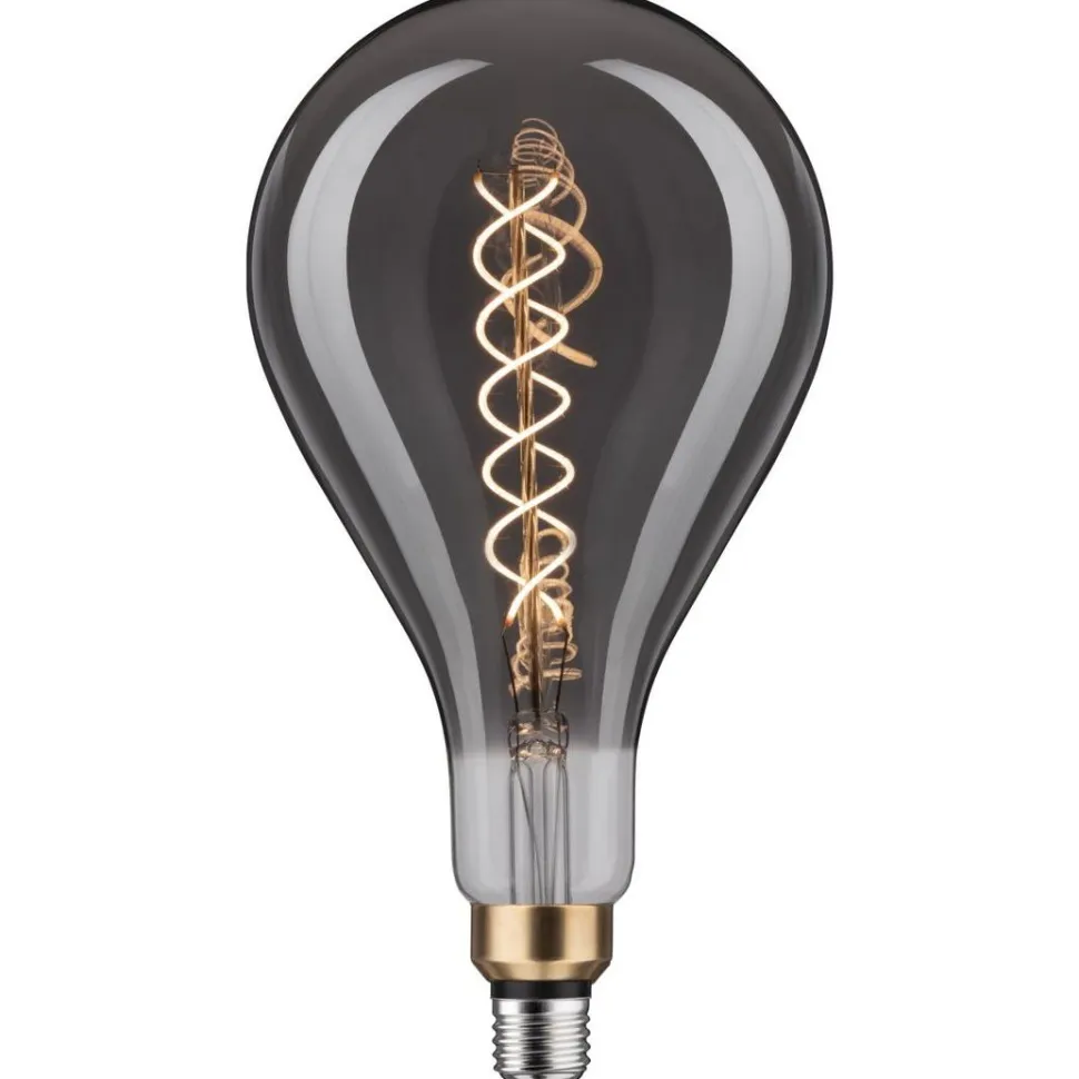 LED-filamenttilamppu Paulmann 1879 Edition BigDrop, E27, 200lm, 7W, 1800K, himmennettävä, savulasi