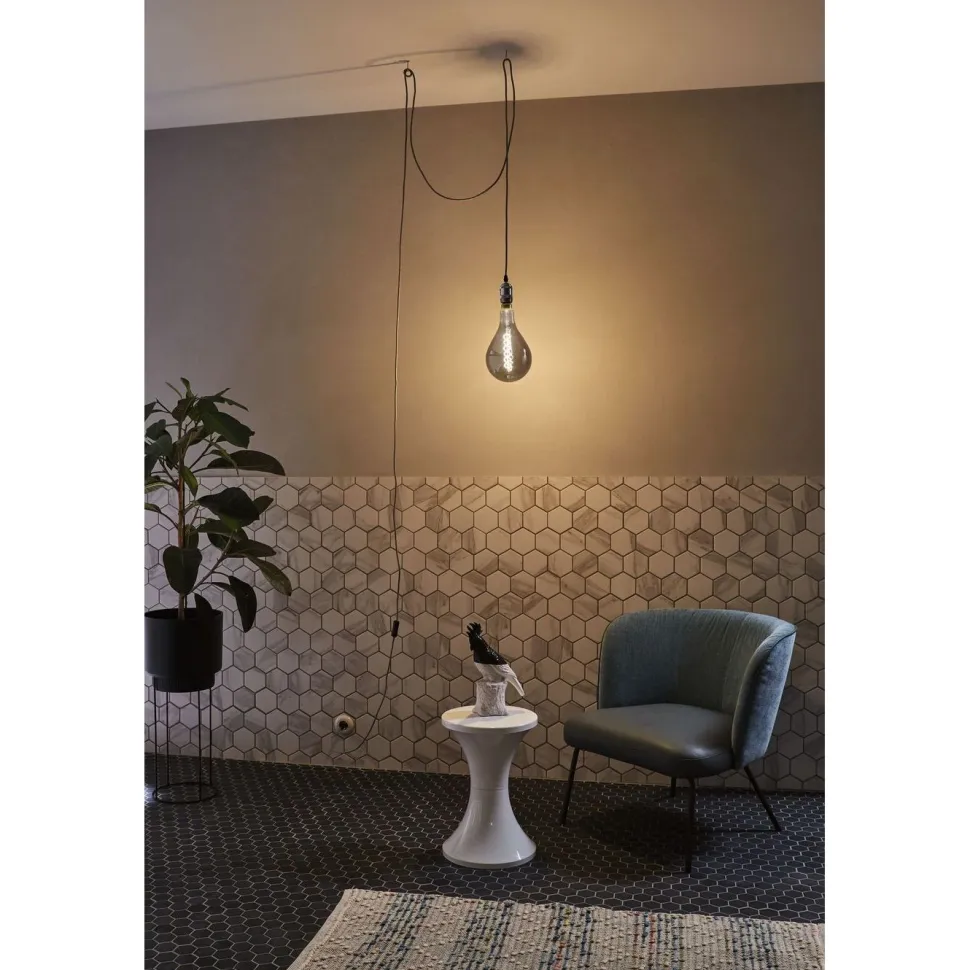 LED-filamenttilamppu Paulmann 1879 Edition BigDrop, E27, 200lm, 7W, 1800K, himmennettävä, savulasi