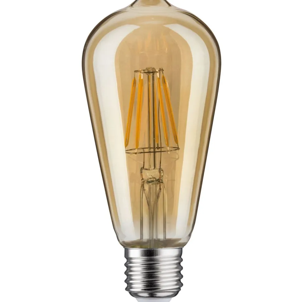 LED-filamenttilamppu Paulmann Corn Rustika, E27, 480lm, 6W, 1700K, himmennettävä, kulta