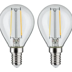 LED-filamenttilamppu Paulmann Drop, E14, 250lm, 2.7W, 2700K, kirkas, 2kpl