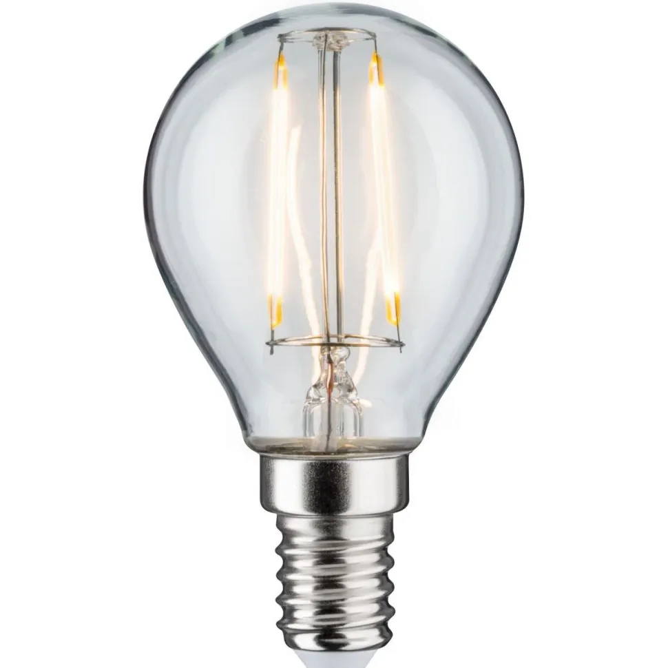 LED-filamenttilamppu Paulmann Drop, E14, 250lm, 2.7W, 2700K, kirkas, 2kpl