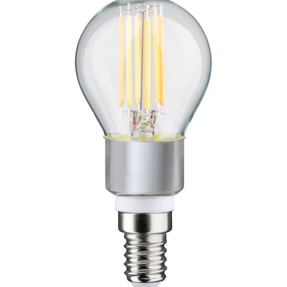 LED-filamenttilamppu Paulmann Drop, E14, 470lm, 5W, säädettävä värilämpötila, kirkas