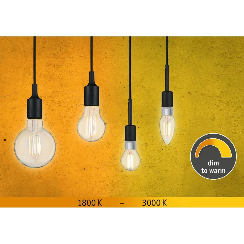 LED-filamenttilamppu Paulmann Drop, E14, 470lm, 5W, säädettävä värilämpötila, kirkas