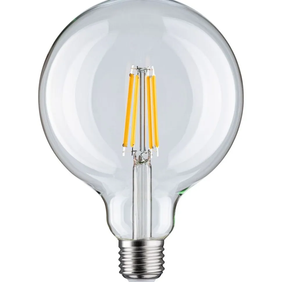 LED-filamenttilamppu Paulmann Globe, G125, E27, 1055lm, 9W, 2700K, himmennettävä, kirkas