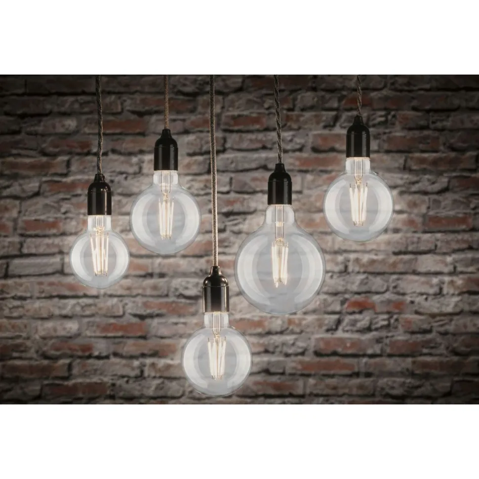 LED-filamenttilamppu Paulmann Globe, G125, E27, 1055lm, 9W, 2700K, himmennettävä, kirkas