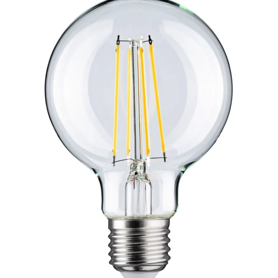 LED-filamenttilamppu Paulmann Globe, G80, E27, 806lm, 7.5W, 2700K, himmennettävä, kirkas