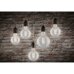 LED-filamenttilamppu Paulmann Globe, G80, E27, 806lm, 7.5W, 2700K, himmennettävä, kirkas