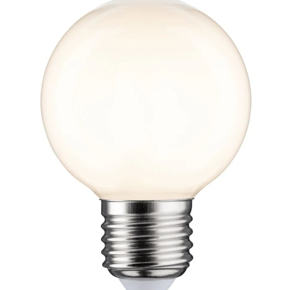 LED-filamenttilamppu Paulmann Globe, G60, E27, 780lm, 7W, 2700K, himmennettävä, opaali