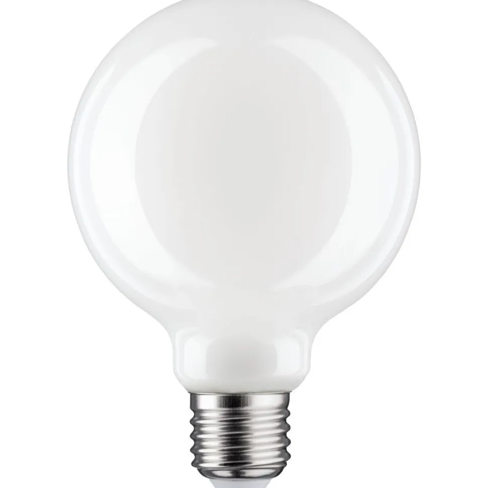 LED-filamenttilamppu Paulmann Globe, G95, E27, 1055lm, 9W, 2700K, himmennettävä, opaali