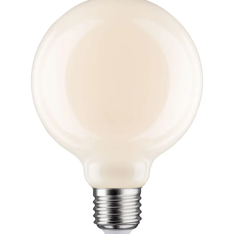 LED-filamenttilamppu Paulmann Globe, G95, E27, 470lm, 5.6W, 2700K, himmennettävä, opaali