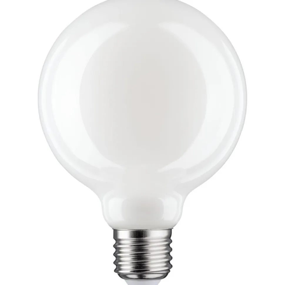 LED-filamenttilamppu Paulmann Globe, G95, E27, 470lm, 5.6W, 2700K, himmennettävä, opaali