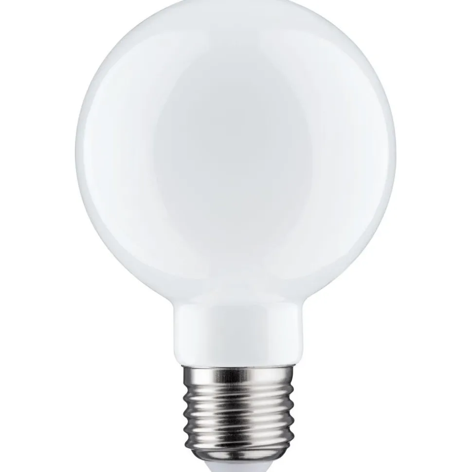 LED-filamenttilamppu Paulmann Globe, G80, E27, 806lm, 7.5W, 2700K, himmennettävä, opaali