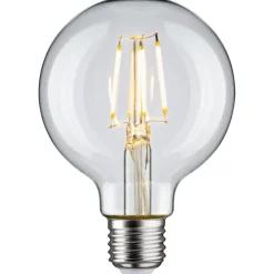 LED-filamenttilamppu Paulmann Globe, G80, E27, 470lm, 4.8W, 2700K, kirkas