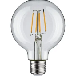 LED-filamenttilamppu Paulmann Globe, G80, E27, 470lm, 4.8W, 2700K, kirkas