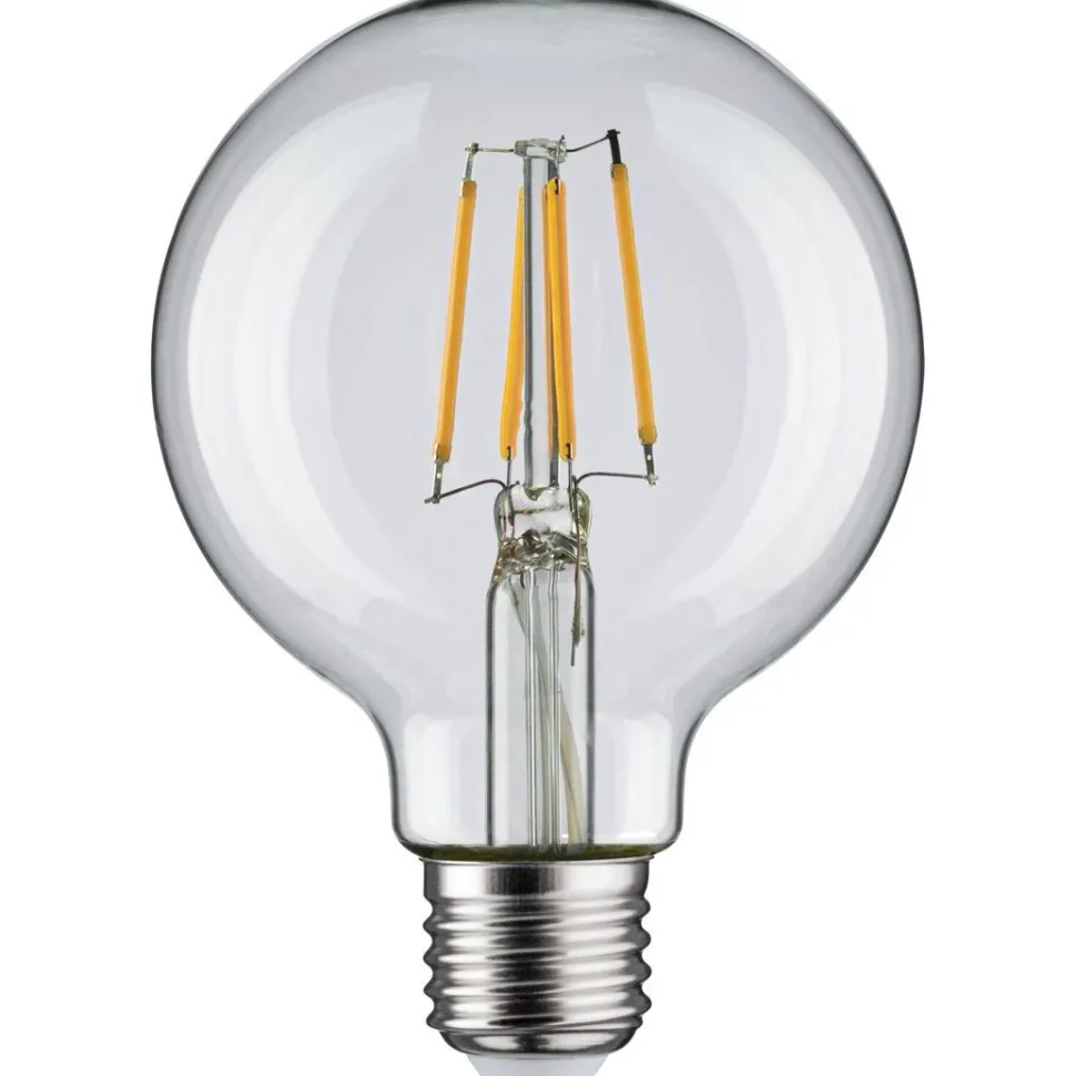 LED-filamenttilamppu Paulmann Globe, G80, E27, 470lm, 4.8W, 2700K, kirkas