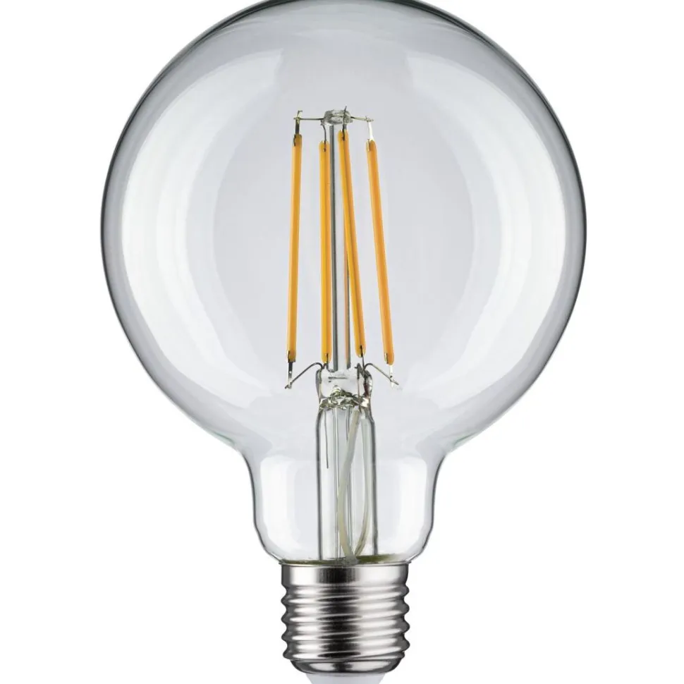 LED-filamenttilamppu Paulmann Globe, G95, E27, 806lm, 7.5W, 2700K, kirkas