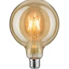 LED-filamenttilamppu Paulmann Globe, G125, E27, 420lm, 6.5W, 1700K, kulta