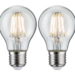 LED-filamenttilamppu Paulmann Pear, E27, 470lm, 5W, 2700K, kirkas, 2kpl