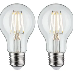 LED-filamenttilamppu Paulmann Pear, E27, 470lm, 5W, 2700K, kirkas, 2kpl