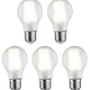 LED-filamenttilamppu Paulmann Pear, E27, 806lm, 7W, 4000K, matta, 5kpl