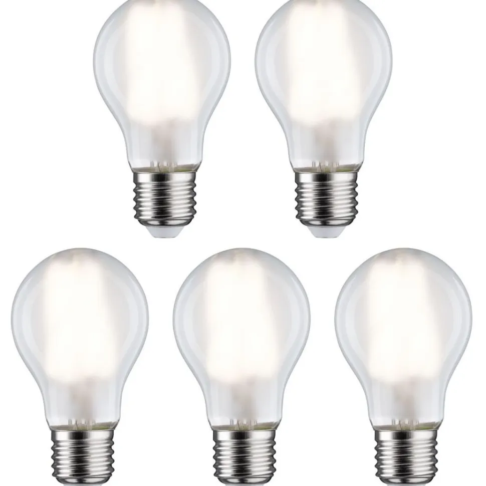 LED-filamenttilamppu Paulmann Pear, E27, 806lm, 7W, 4000K, matta, 5kpl