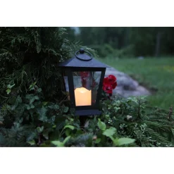 LED-hautalyhty Star Trading Serene, 40cm, musta