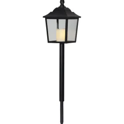 LED-hautalyhty Star Trading Flame, 52cm, musta