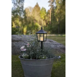 LED-hautalyhty Star Trading Flame, 52cm, musta