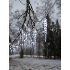 LED-jääpuikkosarja Star Trading Gelido 600 cm 40 jääpuikkoa valkoinen