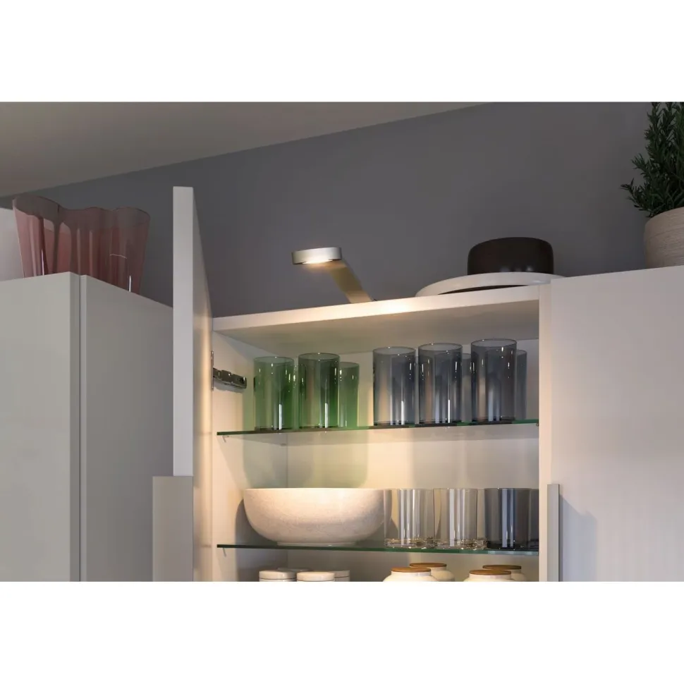 LED-kalustevalaisin Paulmann Clever Connect Mike, säädettävä värilämpötila, mattavalkoinen