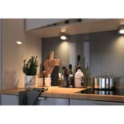 LED-kalustevalaisin Paulmann Clever Connect Trigo, 2.1W, säädettävä värilämpötila, harjattu nikkeli
