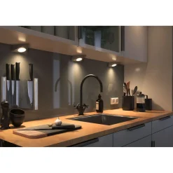 LED-kalustevalaisin Paulmann Clever Connect Trigo, 2.1W, säädettävä värilämpötila, harjattu nikkeli