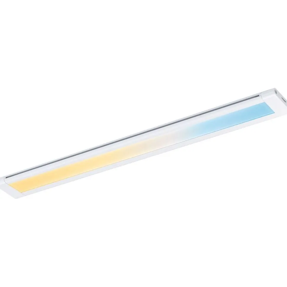LED-kalustevalaisin Paulmann Clever Connect Border, 30cm, säädettävä värilämpötila, mattavalkoinen