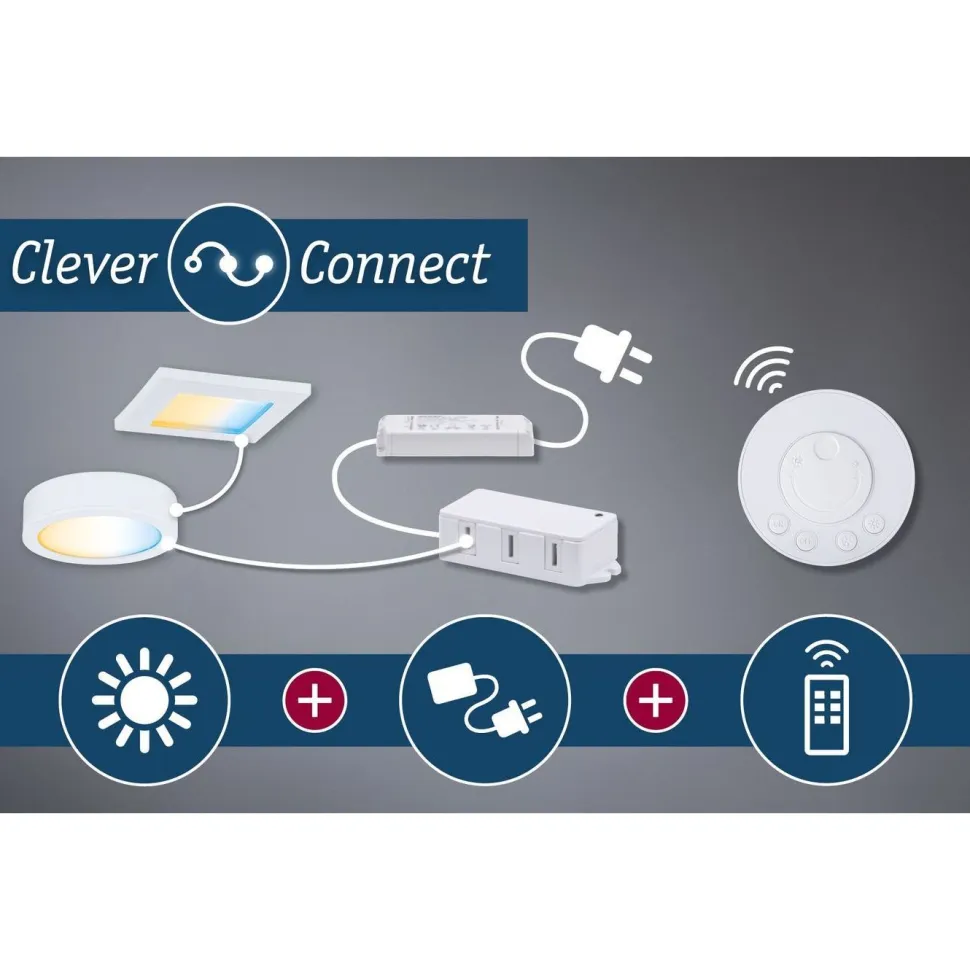 LED-kalustevalaisin Paulmann Clever Connect Barre, 35cm, säädettävä värilämpötila, mattakromi