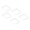 LED-kalustevalaisin Limente Flat 12 LUX 5 kpl + virtalähde valkoinen/musta