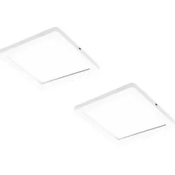 LED-kalustevalaisin Limente Flat 12 LUX 2 kpl + virtalähde valkoinen/musta