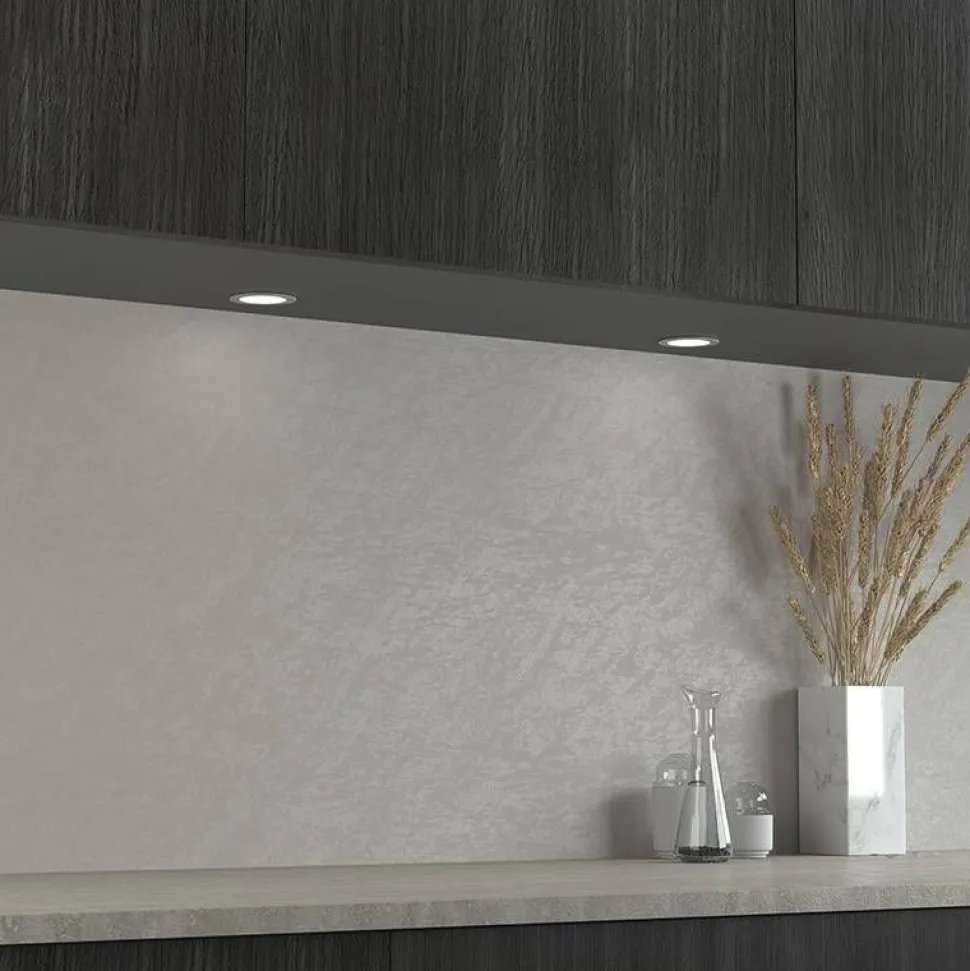 LED-kalustevalaisin Limente LED-LENOX 4000K erillisvalaisin musta