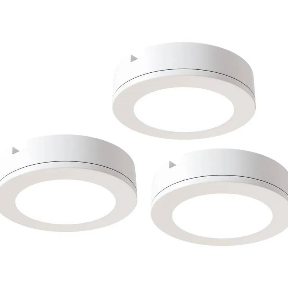 LED-kalustevalaisin Limente LED-LENOX 4000K 3kpl messinki
