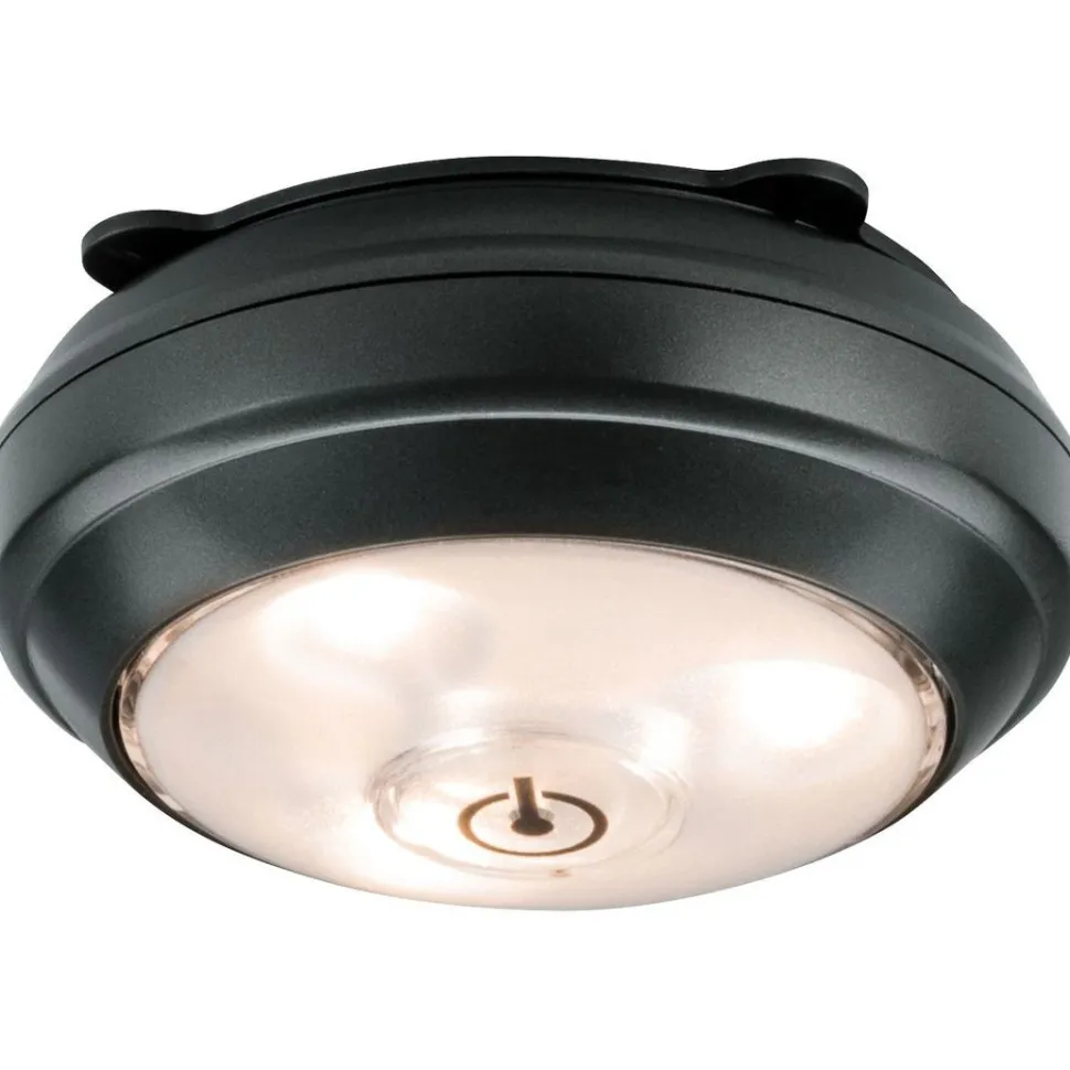 LED-kalustevalaisin Paulmann Batterie ButtonLED, 88mm, 70lm, 3000K, himmennettävä, antrasiitti