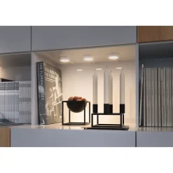 LED-kalustevalaisin Paulmann Clever Connect Disc, 2.1W, säädettävä värilämpötila, mattakromi
