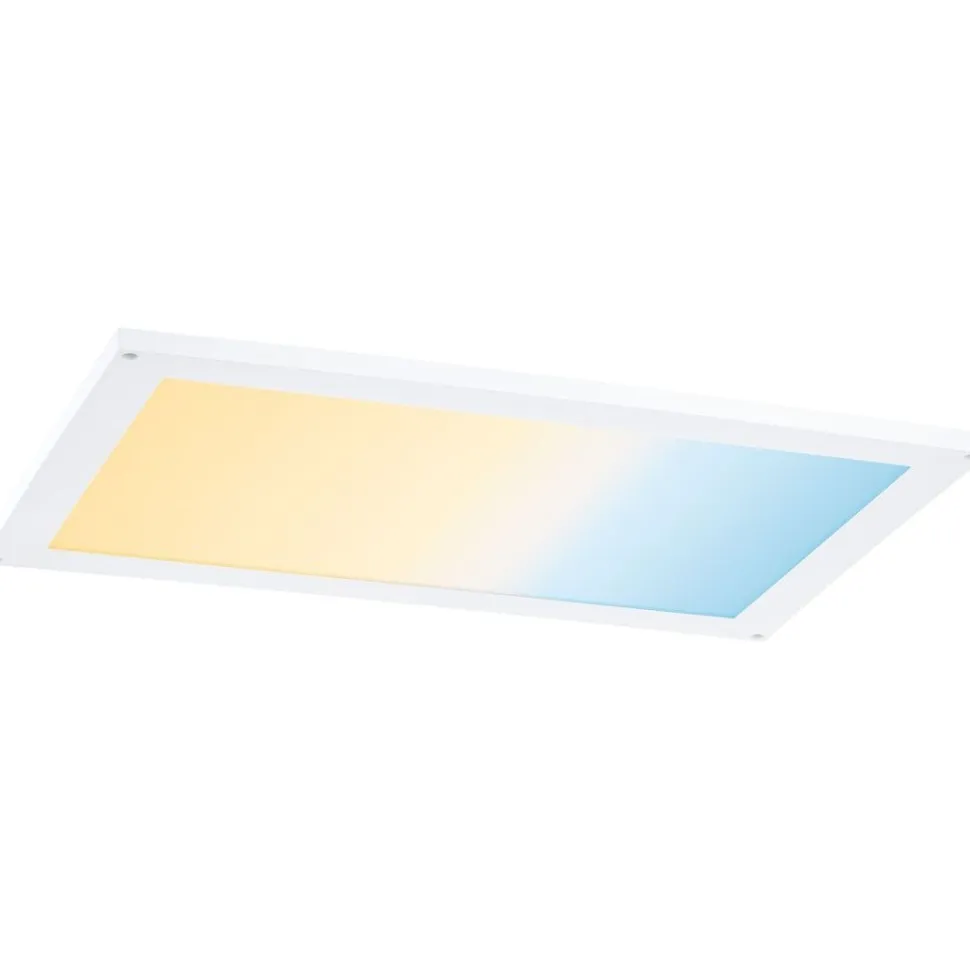 LED-kalustevalaisin Paulmann Clever Connect Flad, 6W, säädettävä värilämpötila, mattavalkoinen