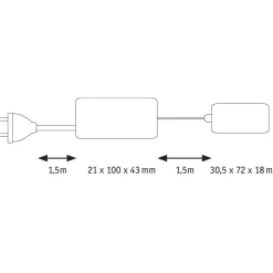 LED-kalustevalaisin Paulmann Clever Connect Mike, 2kpl, säädettävä värilämpötila, mattavalkoinen